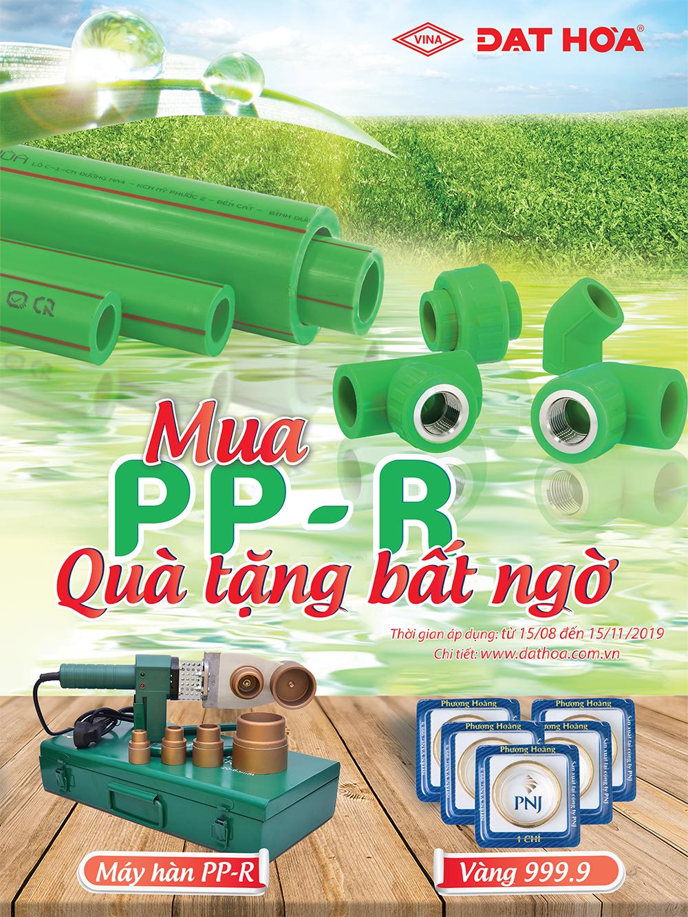 KHUYẾN MÃI "MUA PP-R - QUÀ TẶNG BẤT NGỜ"