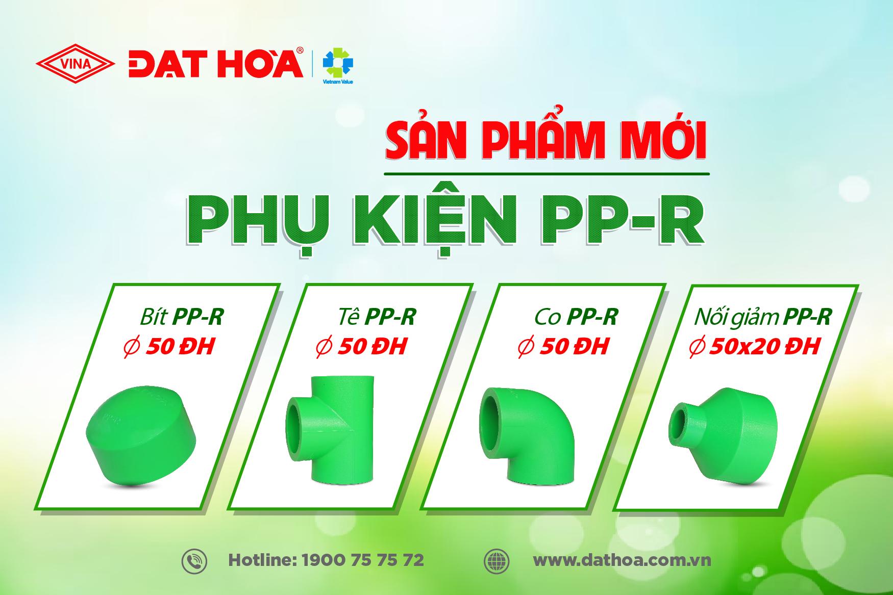 THÔNG BÁO SẢN PHẨM MỚI PHỤ KIỆN PP-R