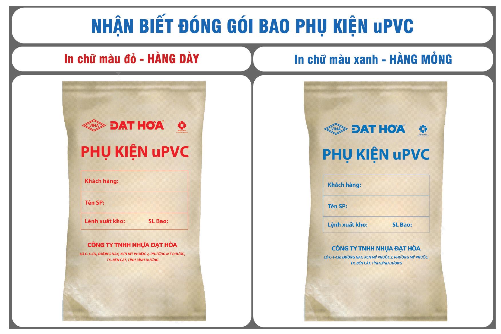 THÔNG BÁO CHUYỂN ĐỔI SỬ DỤNG BAO ĐÓNG GÓI PHỤ KIỆN uPVC