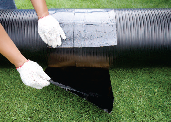 NỐI ỐNG HDPE 2 VÁCH BẰNG TẤM ĐAI NHỰA