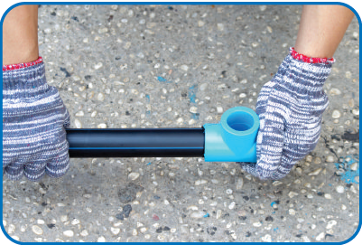 Lắp đặt ống HDPE (Sọc xanh) - Phương pháp hàn sử dụng phụ kiện
