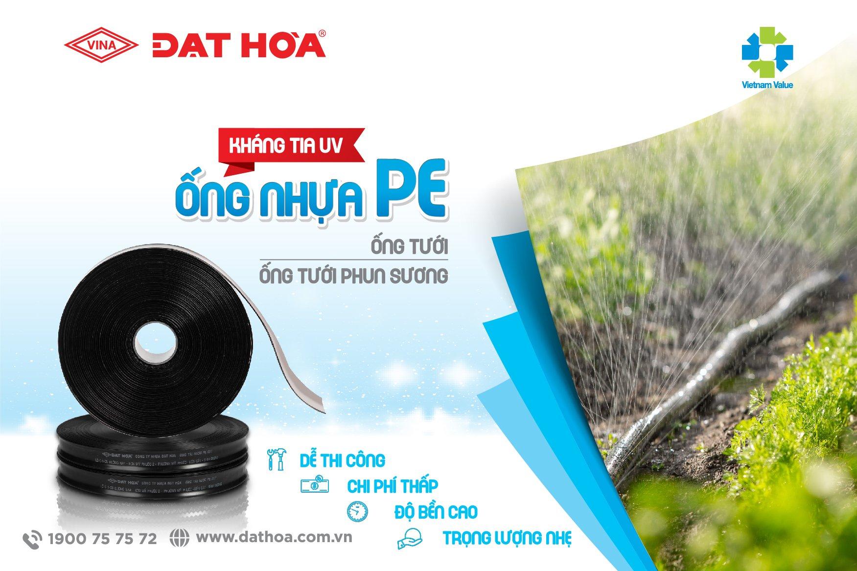 ỐNG TƯỚI NHỰA PE – BẠN ĐỒNG HÀNH CỦA BÀ CON NÔNG DÂN