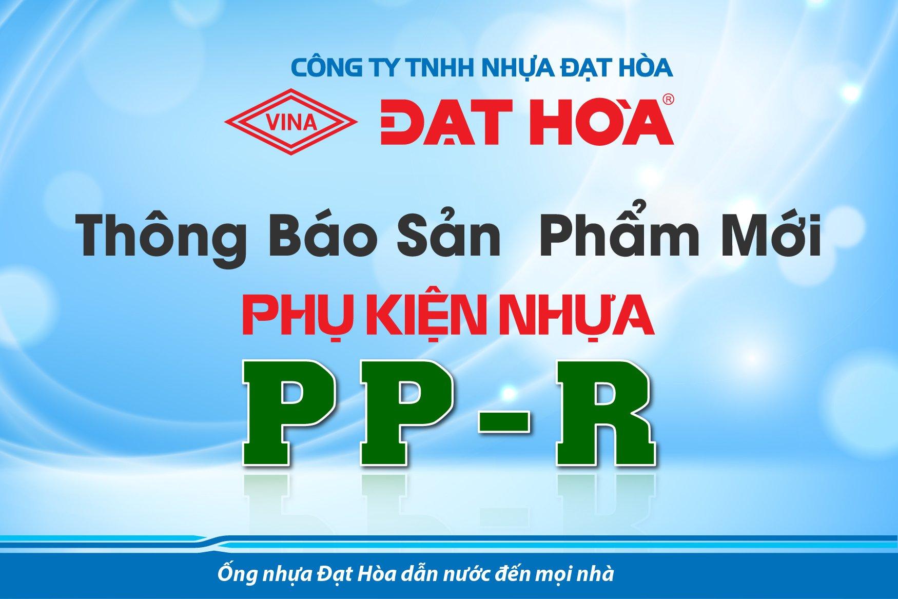 THÔNG BÁO SẢN PHẨM MỚI PHỤ KIỆN NHỰA PP-R