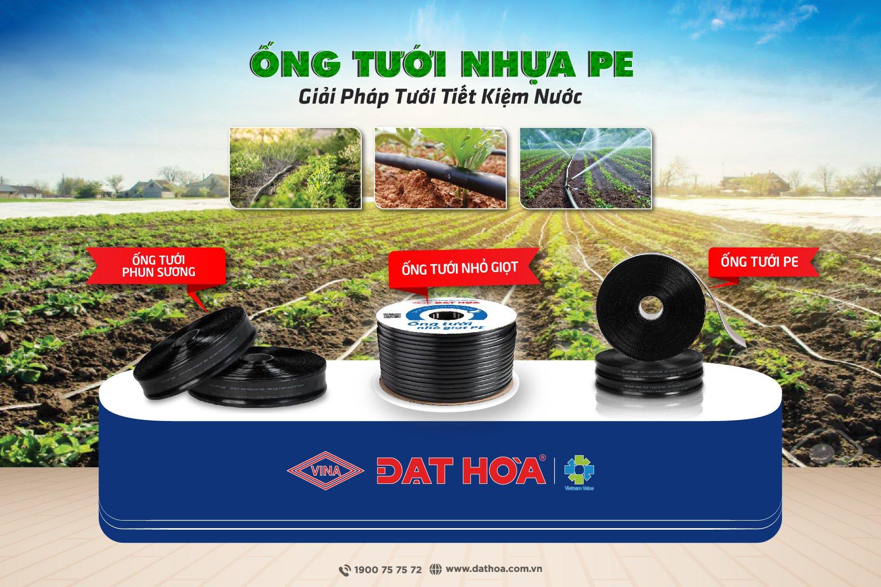 ỐNG TƯỚI NHỰA PE – GIẢI PHÁP TƯỚI TIẾT KIỆM NƯỚC