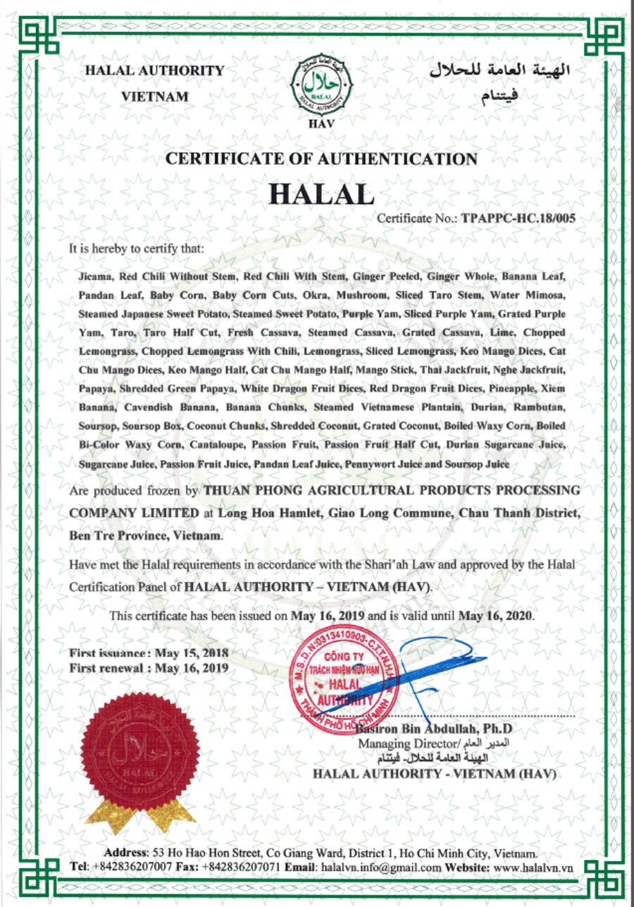 Chứng nhận Halal