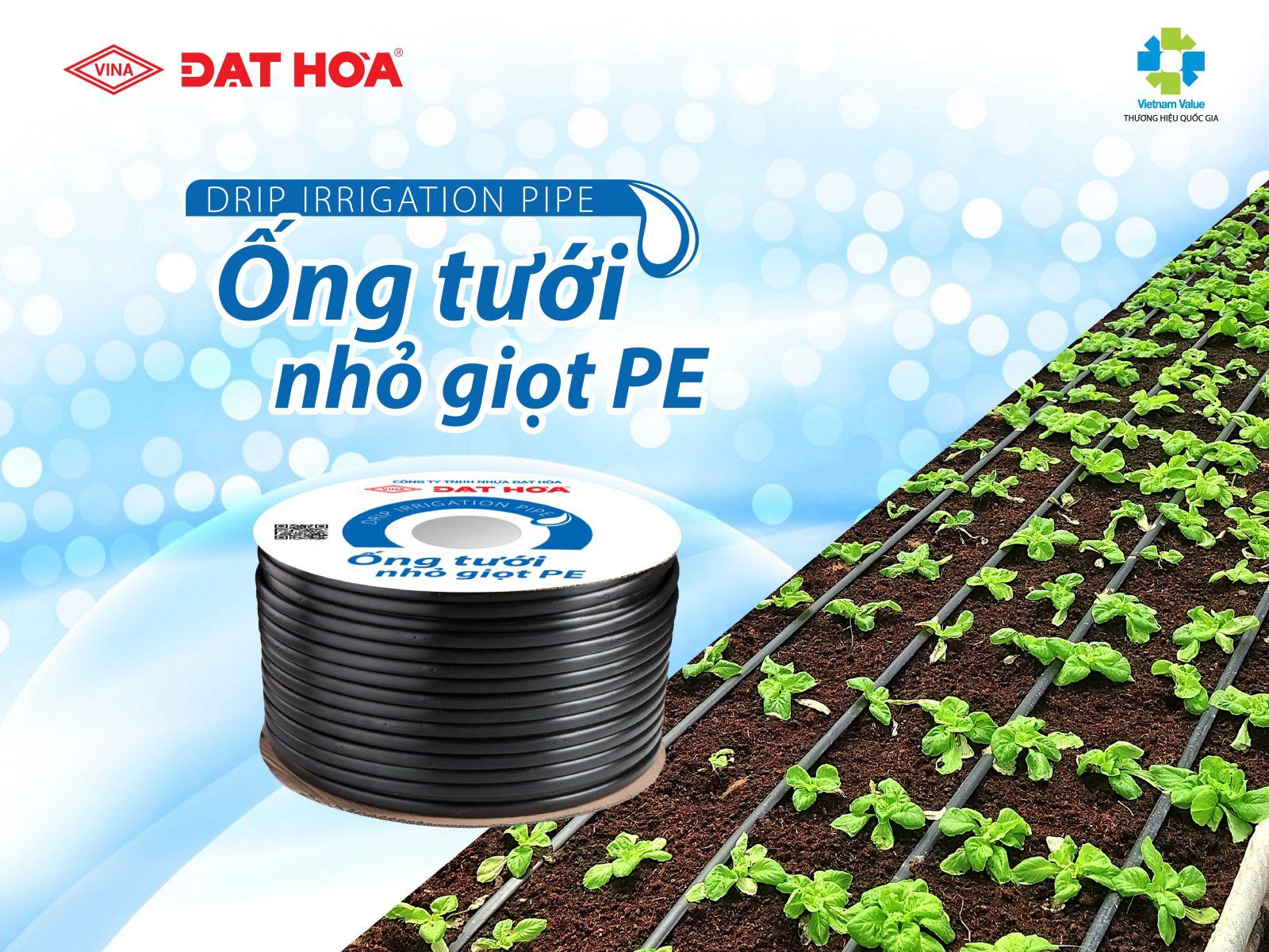 Ống tưới nhỏ giọt giải pháp hữu hiệu trong tưới nông nghiệp công nghệ cao