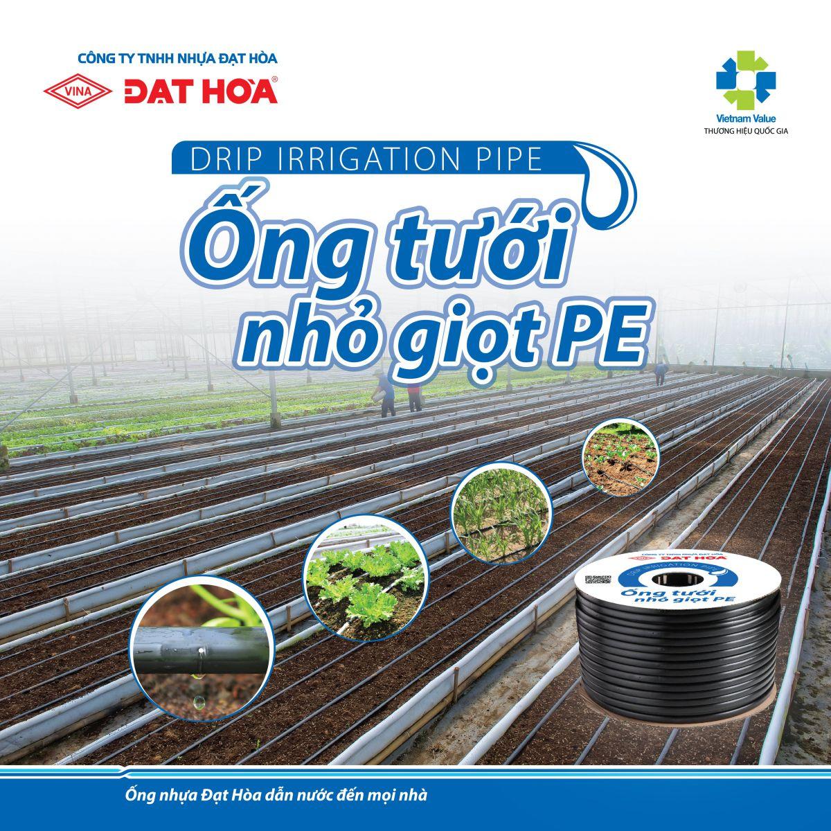 Tại sao nên sử dụng ống tưới nhỏ giọt trong nông nghiệp công nghệ cao