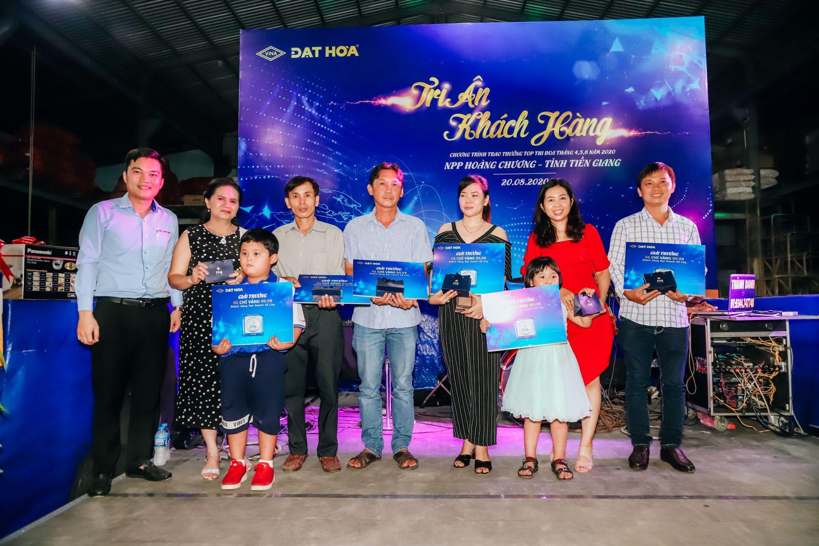 Chương trình trao thưởng top thi đua tháng 4,5,6 năm 2020 tại tỉnh tiền giang