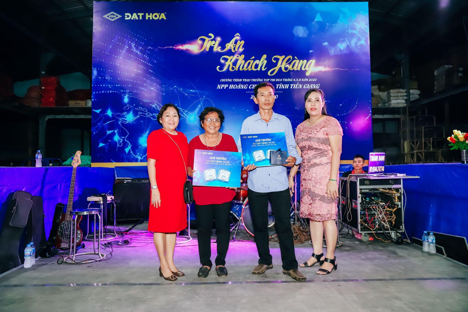 Chương trình trao thưởng top thi đua tháng 4,5,6 năm 2020 tại tỉnh tiền giang