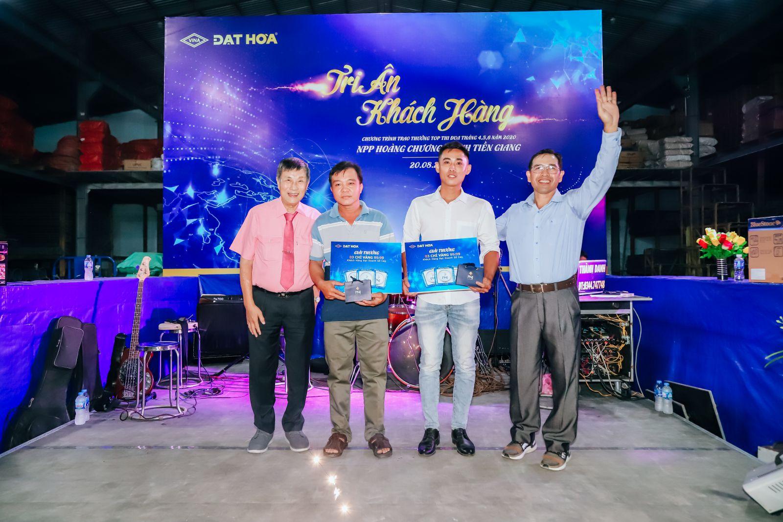 Chương trình trao thưởng top thi đua tháng 4,5,6 năm 2020 tại tỉnh tiền giang