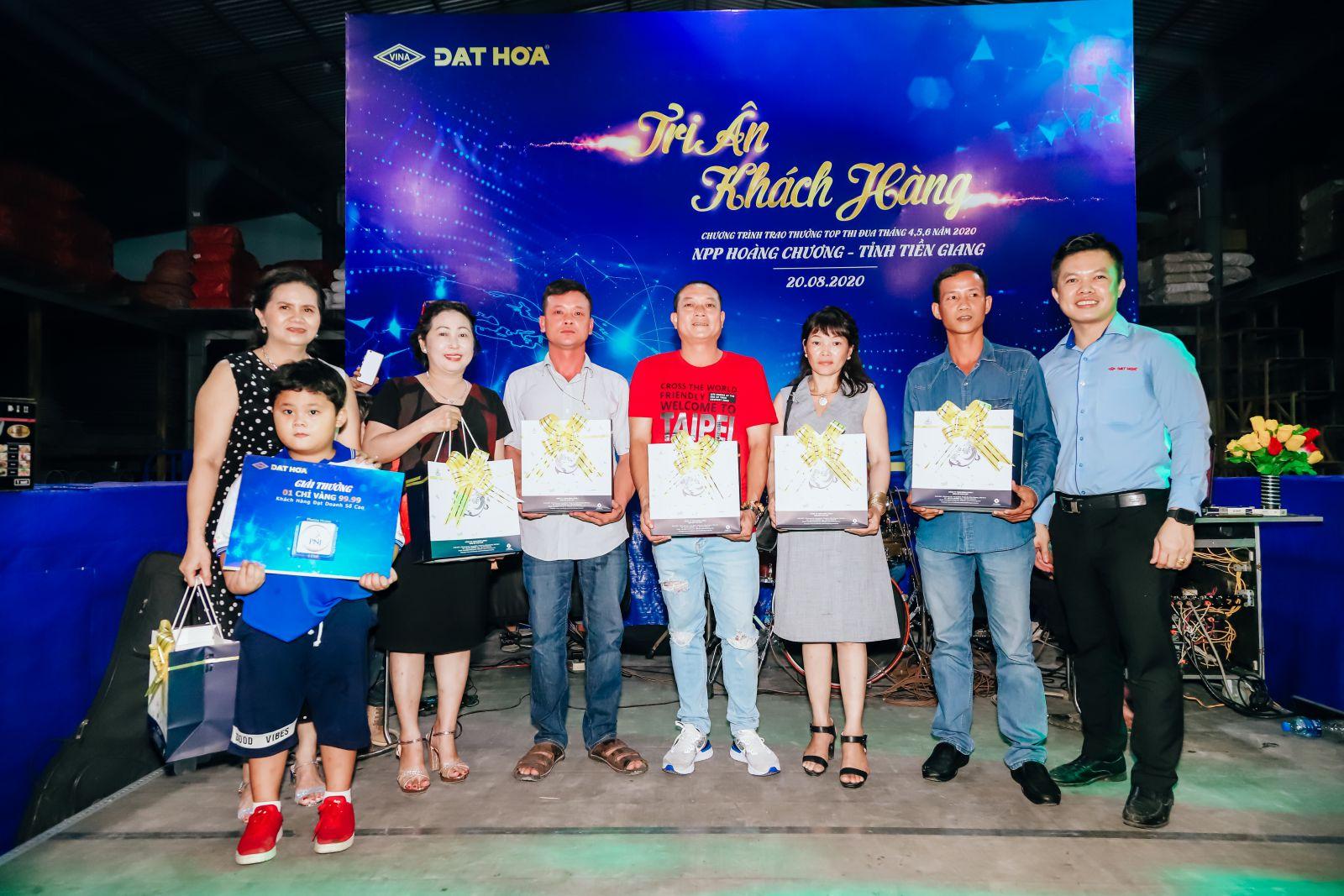 Chương trình trao thưởng top thi đua tháng 4,5,6 năm 2020 tại tỉnh tiền giang