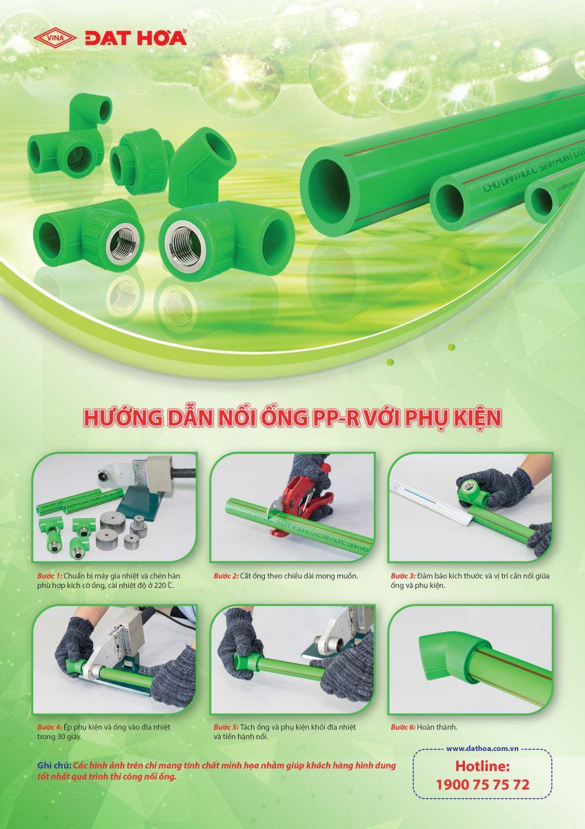 Hướng dẫn nối ống PP-R với phụ kiện