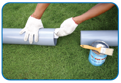 Jointing uPVC pipes by solvent cement
