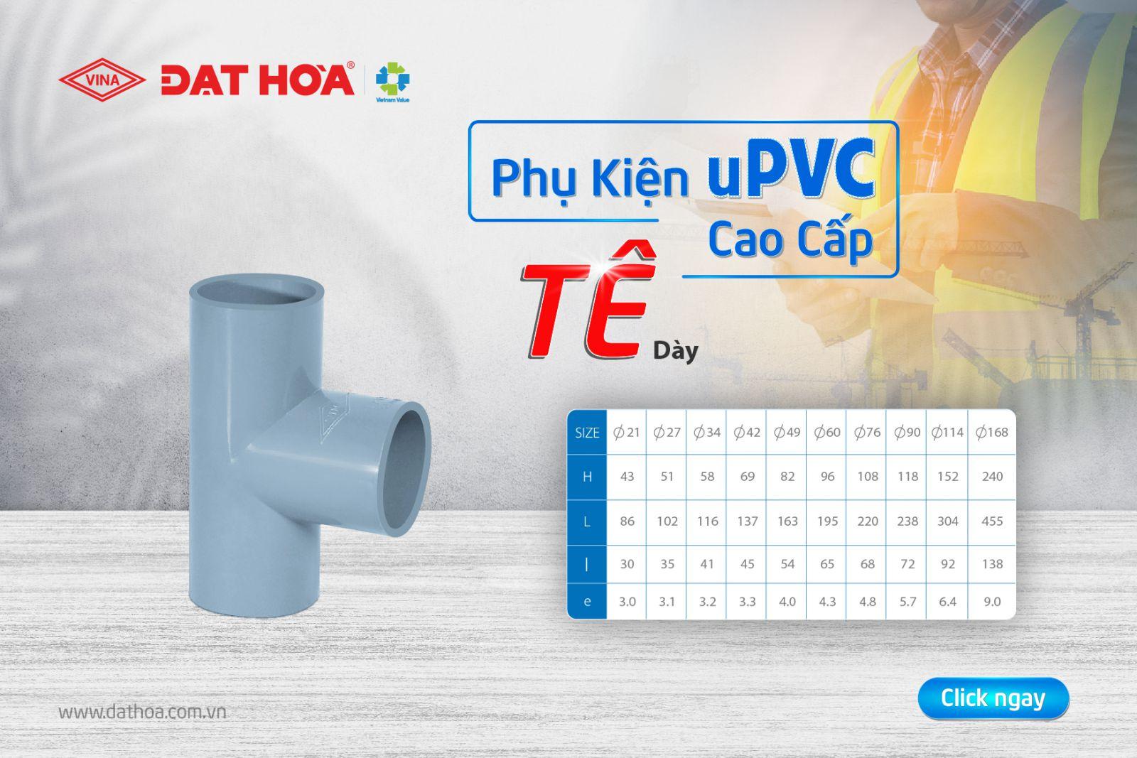 TÊ NHỰA uPVC CAO CẤP – PHÂN NHÁNH ĐƯỜNG ỐNG NƯỚC