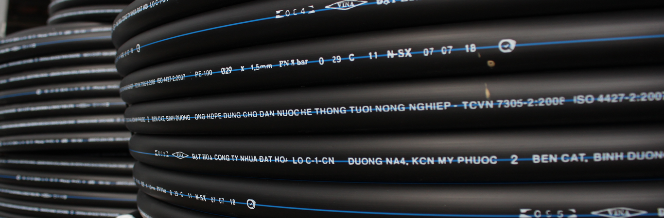 Ống HDPE sọc xanh