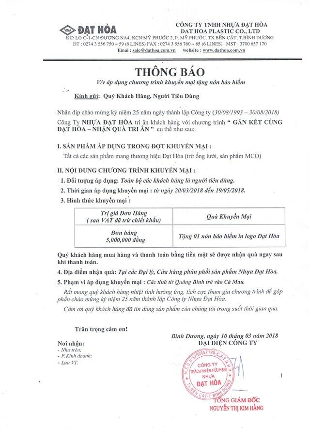 Gắn kết cùng Đạt Hòa - Nhận quà tri ân